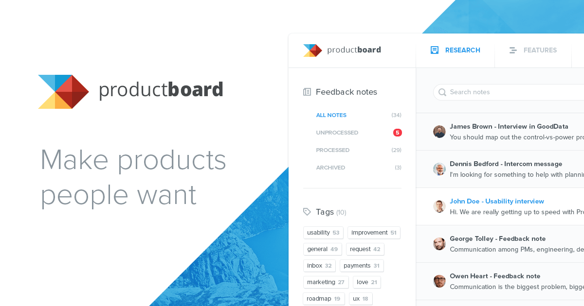 Features for the best product managers