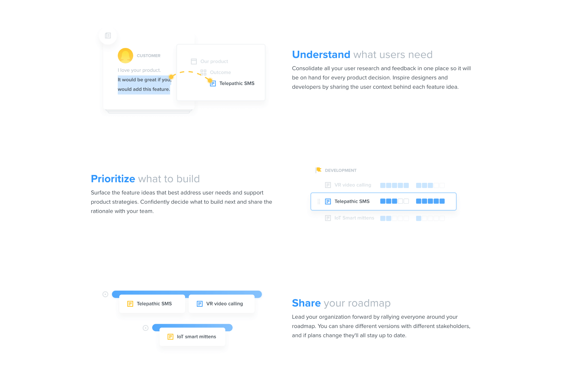 Value-based headlines on homepage