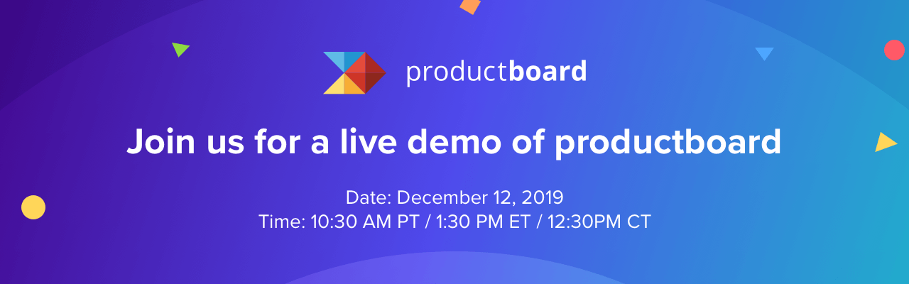 Join us for a live demo of productboard!