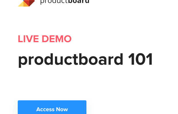 Weekly Live Demo Series: Productboard 101