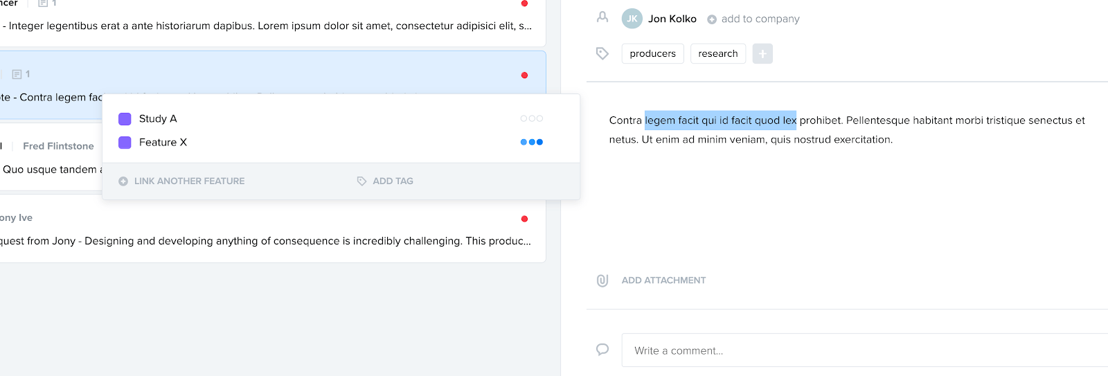 How user research teams can use productboard