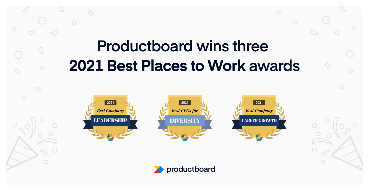 Productboard wins three “Best Places to Work” awards from Comparably
