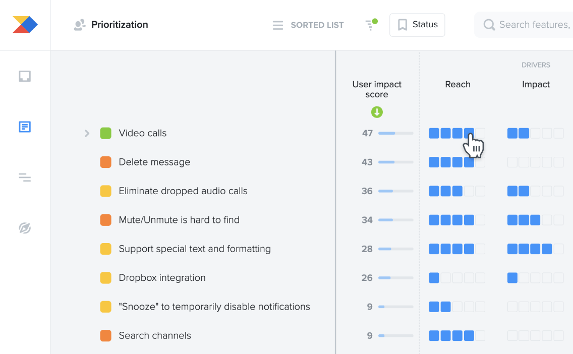 Prioritize what to build next