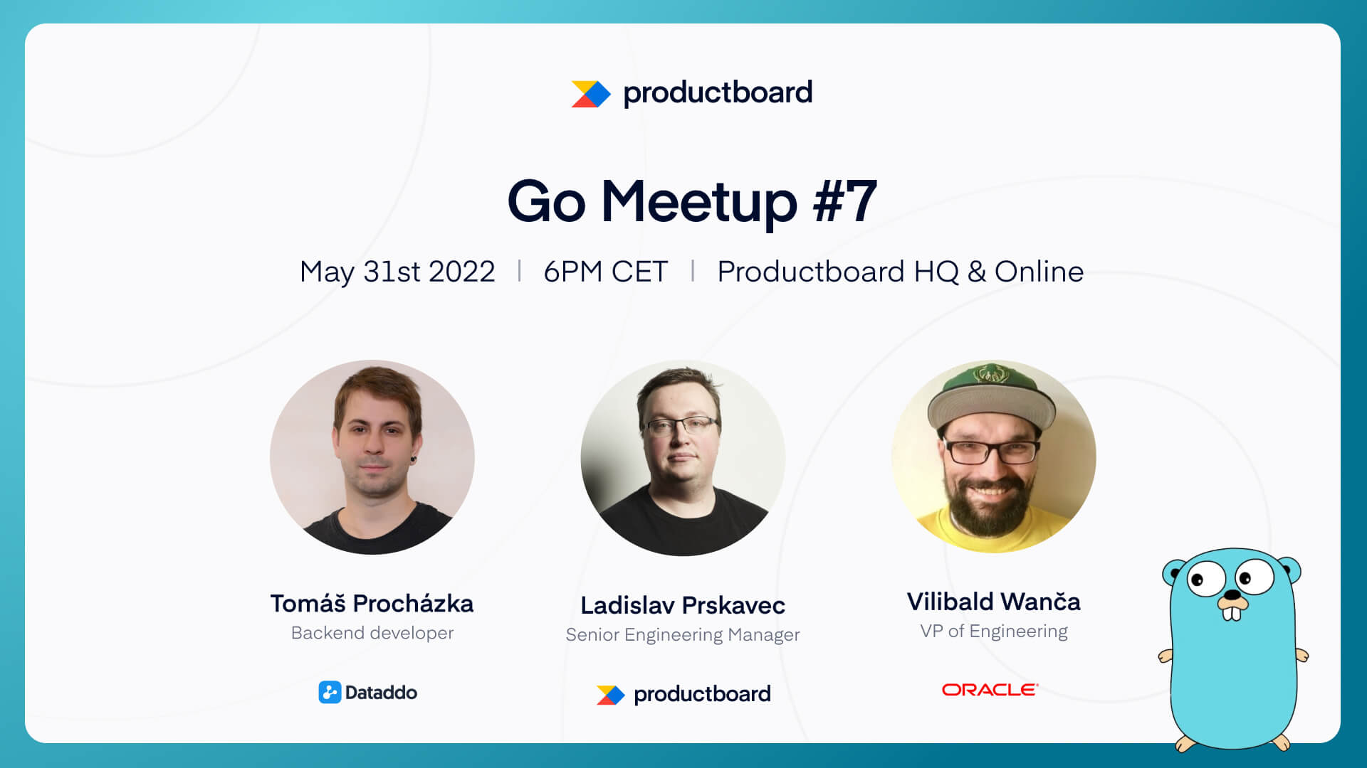 Go Meetup #7 | Productboard HQ Prague