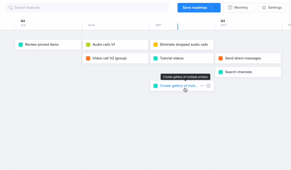 Plan, visualize, and share your product roadmap