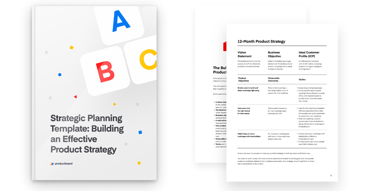 Ready-to-use product strategy template