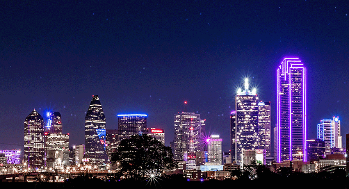 Dallas skyline Productboard World Tour