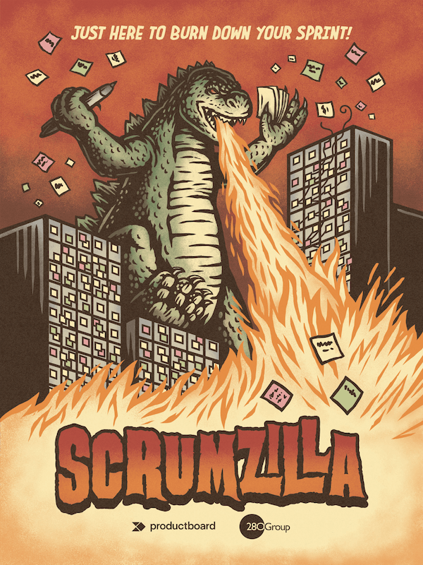 Productboard and 280 Group present Scrumzilla