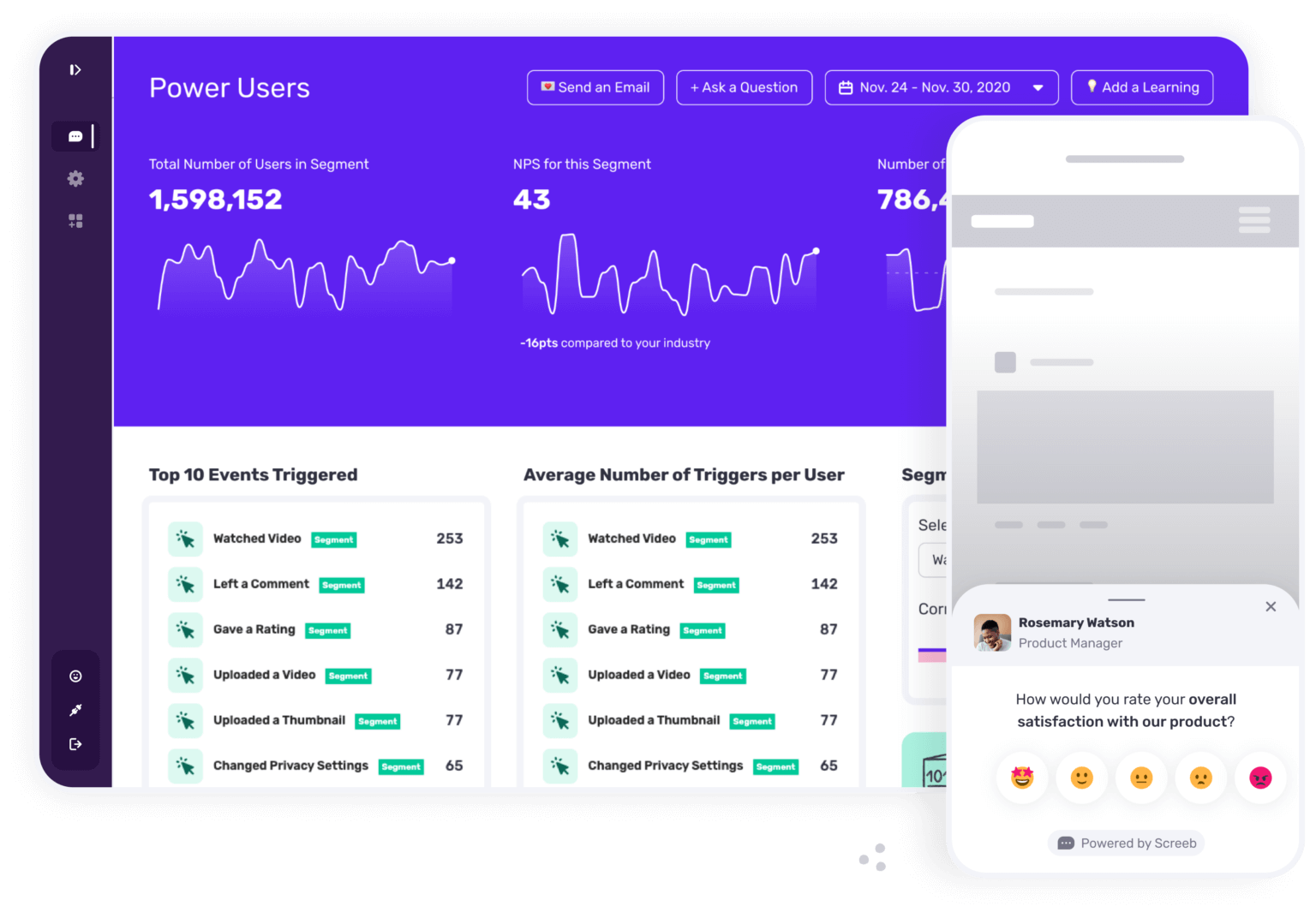 Collect user feedback with Screeb and share them in Productboard