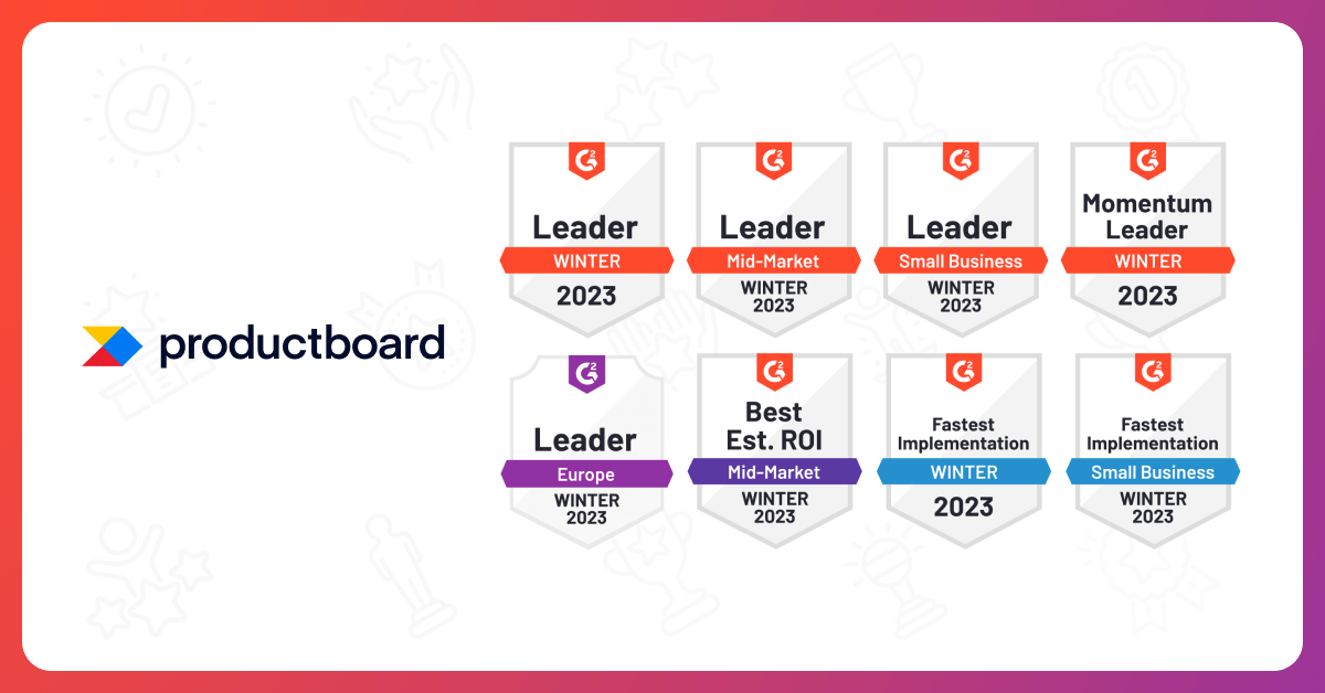 Grateful to our customers – Productboard leads again in product management software!