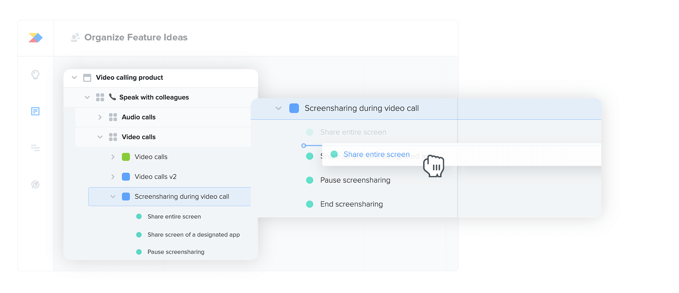 Capture high-level ideas and opportunities