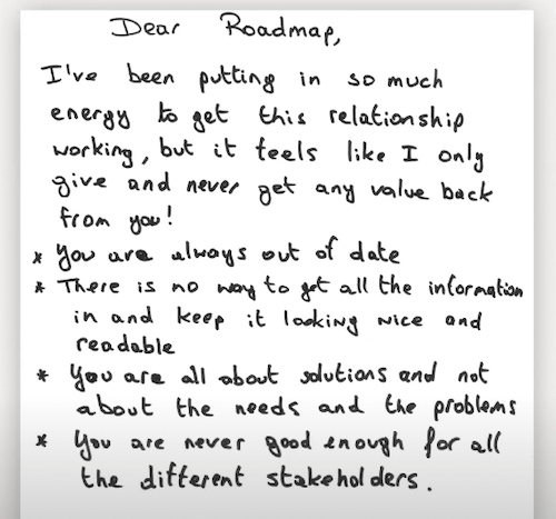Bruce McCarthy Roadmap breakup letter