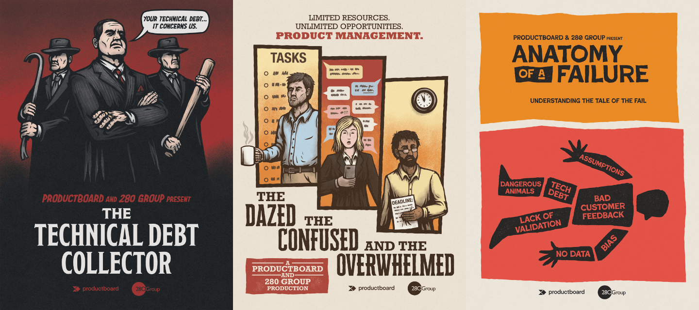 Classic movies meet modern challenges: 6 posters all product managers will relate to