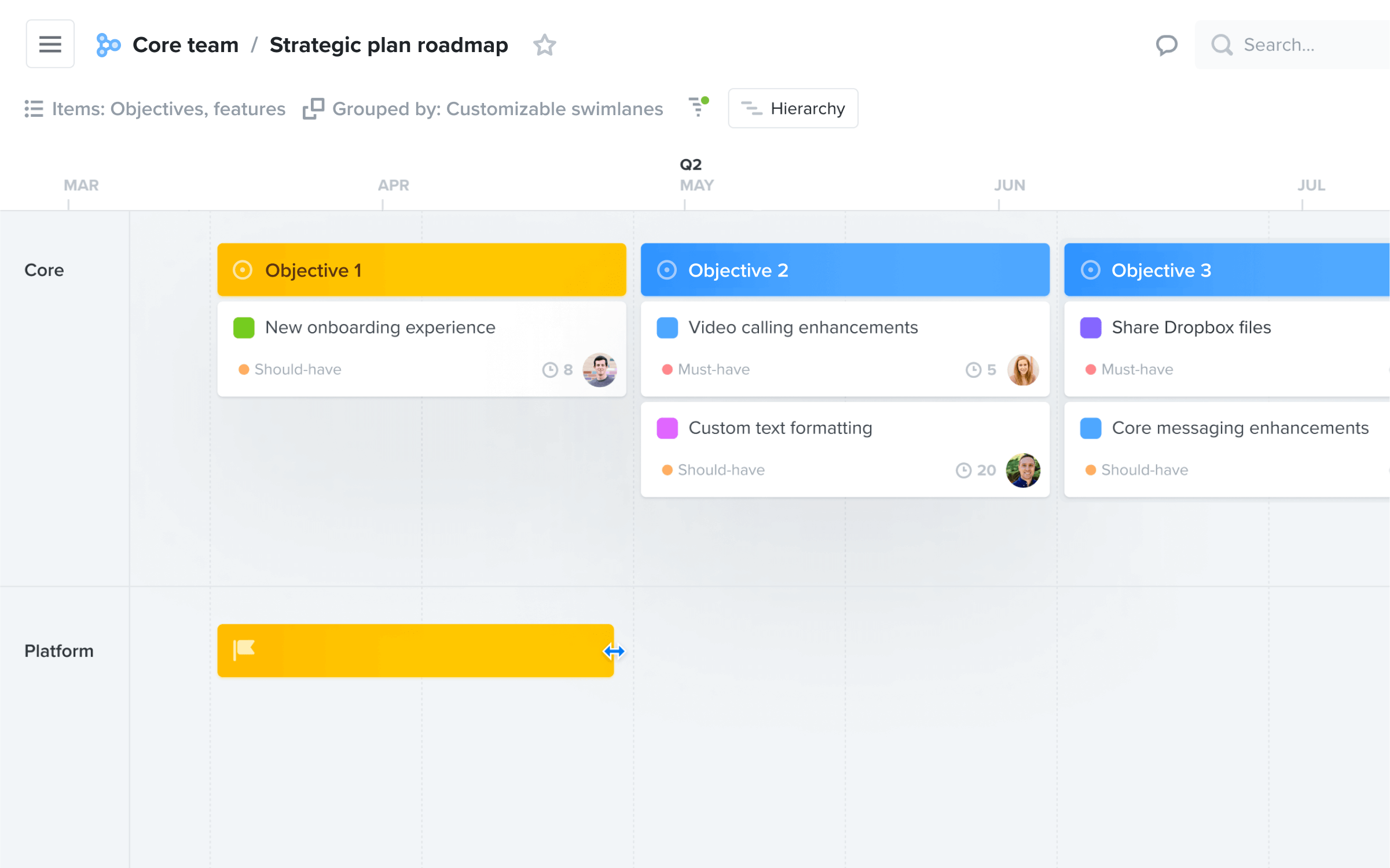 Digitize the business with a shared roadmap