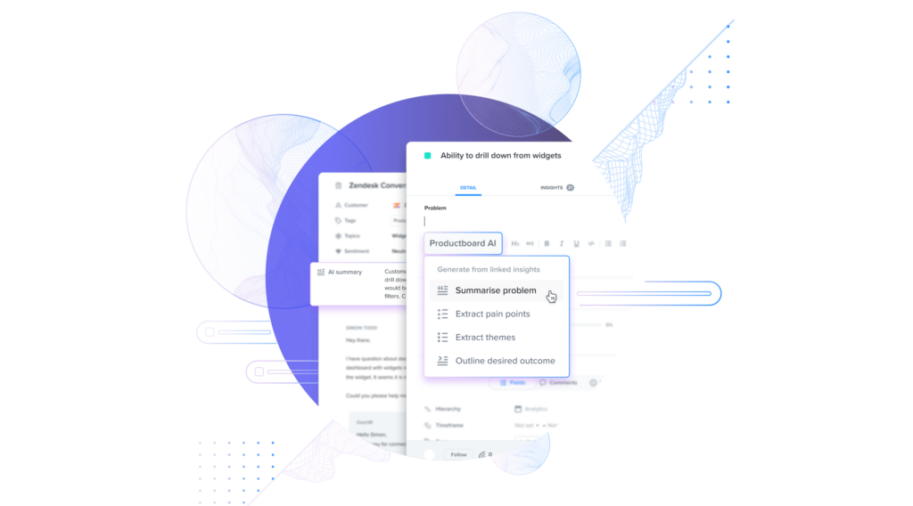 Productboard AI summarize the problem