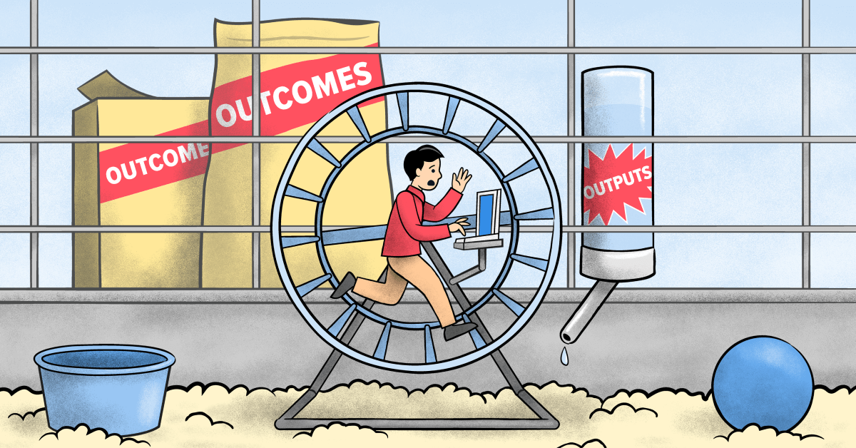 the hamster wheel graphic