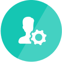 Productboard Use Case Teal Person Gear Icon