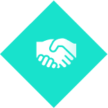 Productboard diamond handshake icon